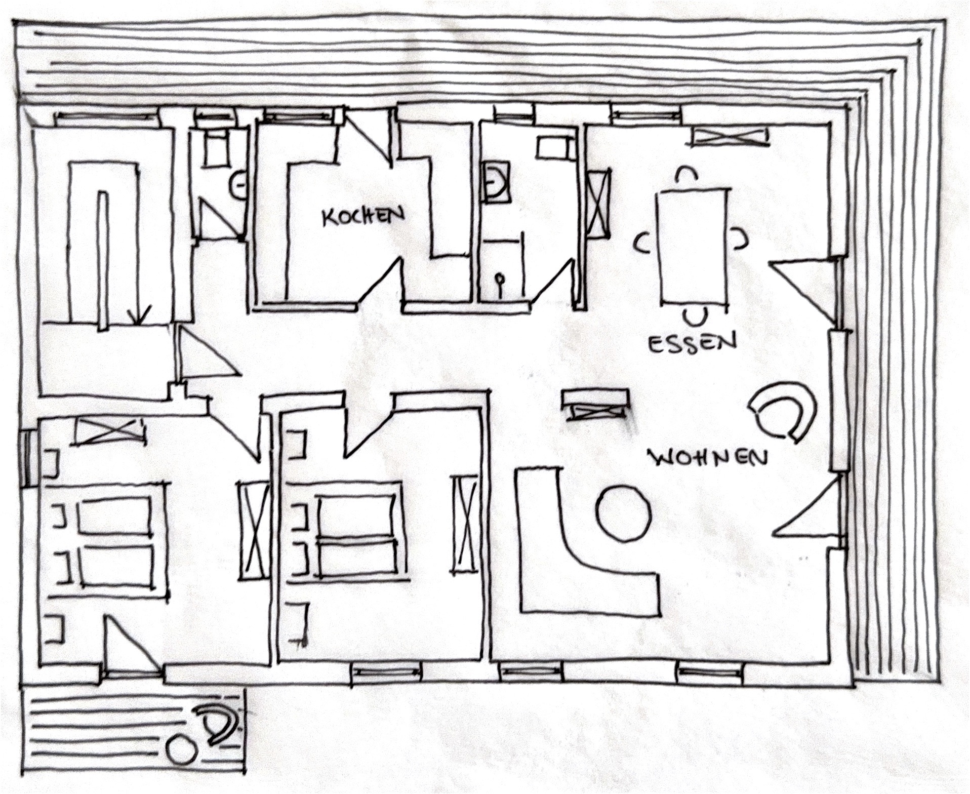 Grundriss der Ferienwohnung
